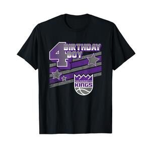 Nba Birthday Boy Sacramento Kings 4Th Birthday  T-Shirt